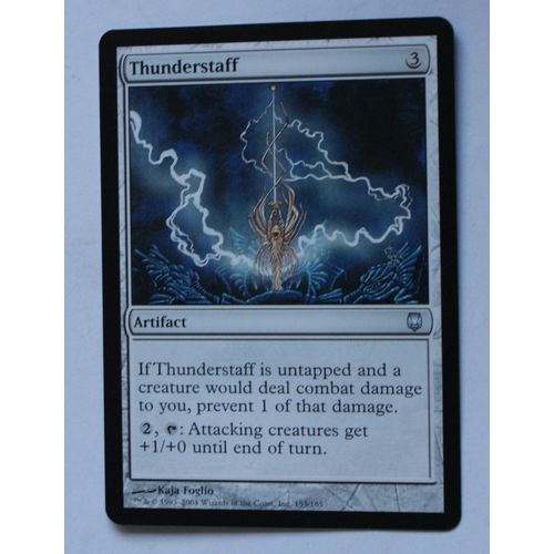Magic the Gathering MTG CCG: Darksteel # 153 Thunderstaff (A) 2004 WotC