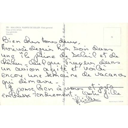 Mallorca Santa Ponsa Malgrats Spain Postcard used VGC