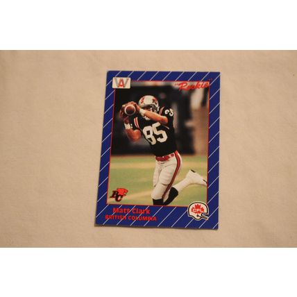 Matt Clark 1991 AW Sport All-World CFL NO. 4