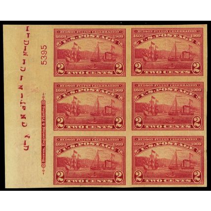 373, Mint NH VF 2¢ Plate Block of Six - Stuart Katz