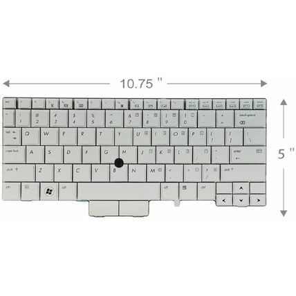 US-Canada Keyboard HP-597841-001 for HP Elitebook 2740p - English - USED - Grade