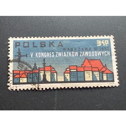Briefmarke Polen 3,40 Zloty 1962 Michel 1363 gestempelt