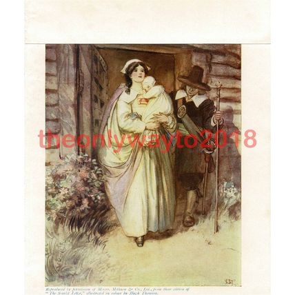 Scarlett Letter, Hugh Thomson, Book Illustration (Print), c1920