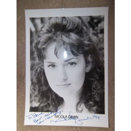 Nicola Dawn Signed Photo