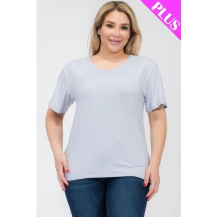 Plus Size Basic Short Sleeve T-shirt