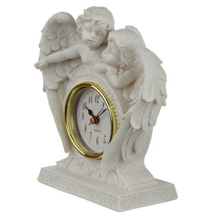 ENDLESS LOVE CHERUB MANTLE CLOCK