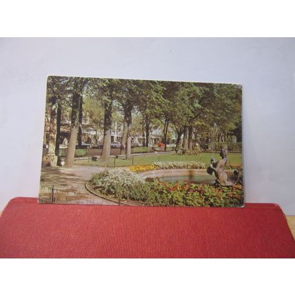 LORD STREET and GARDENS, SOUTHPORT, LANCASHIRE used postcard 1968 pm =