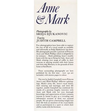 Anne & Mark by Judith Campbell. Ref: B0957