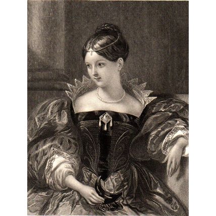 BIANCA VENAZZI 1834 Henry Richard Cook - Frank Stone ANTIQUE ENGRAVING