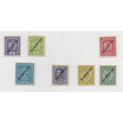 AUSTRIA MH & MNH SELECTION PRE WAR STAMPS 112 COUNT NEWSPAPER AIRS ARMS ARTS ETC