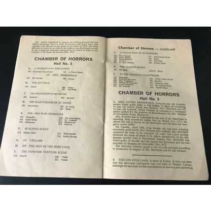 Blackpool Louis Tussauds Wax Works Madame Exhibition Promenade Guide RARE book