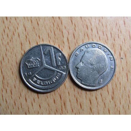 Belgium 1993 1 Franc Belgique (French Text) Coin