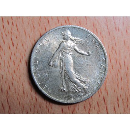 France Republic 1916 2 Franc Coin (HIGH GRADE)