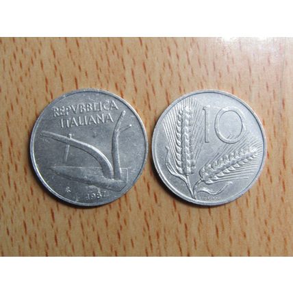Italy 1987 10 Lire Coin