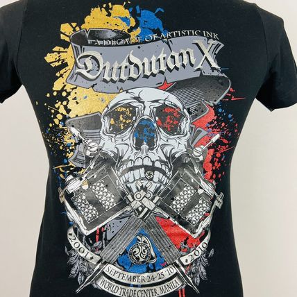 Dutdutan X Decade of Artistic Ink Tattoo Expo S Mens Black Graphic T-Shirt Shirt