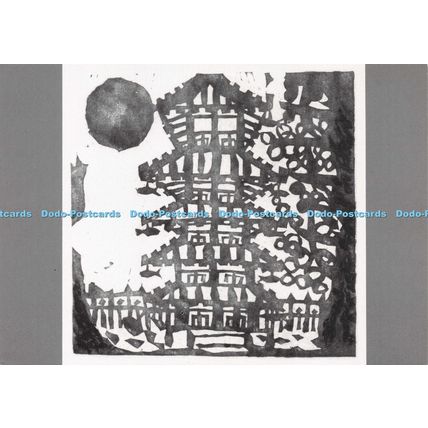 D026505 Dream of a Carp. A five storied by Shiko Munakata. Japan Folk Crafts Mus
