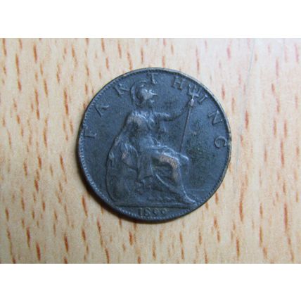 GB 1899 Victoria Farthing Coin
