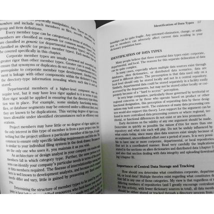 Data Dictionaries for Database Administrators by Robin J. Vinden. 1990 1st ed pb