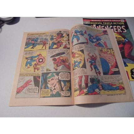 AVENGERS! MARVEL TRIPLE ACTION ISSUES 15 & 16, Marvel Comics, 1973-1974! $15.00