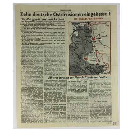 Original WW2 American Air Drop Leaflet. - Code USG.27. - 1944.