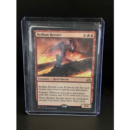 Bedlam Reveler Eldritch moon Magic: the Gathering Trading Card