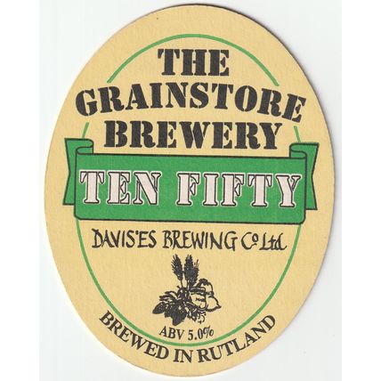 BEER MAT - DAVIS'S BREWING C0 - TEN FIFTY / COOKING - (Cat 001) - (1999)