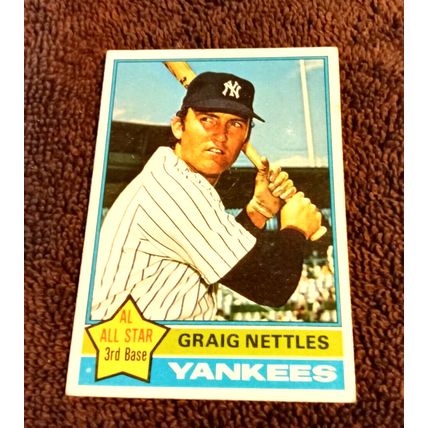 1976 Topps #169 All Star 3rd Base Graig Nettles EX/MT Condition No Creases (CJ)