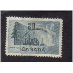1950 canada forestry products 20c f/u sg441