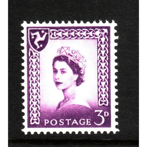 GREAT BRITAIN IOM 1968 SG 2p 3d DEEP LILAC ONE CENTRE BAND U/M MINT#2