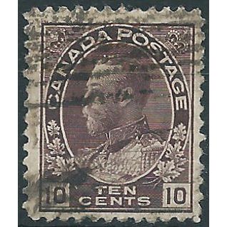 Canada 1912 SG210 10c Brownish-Purple Good Used....