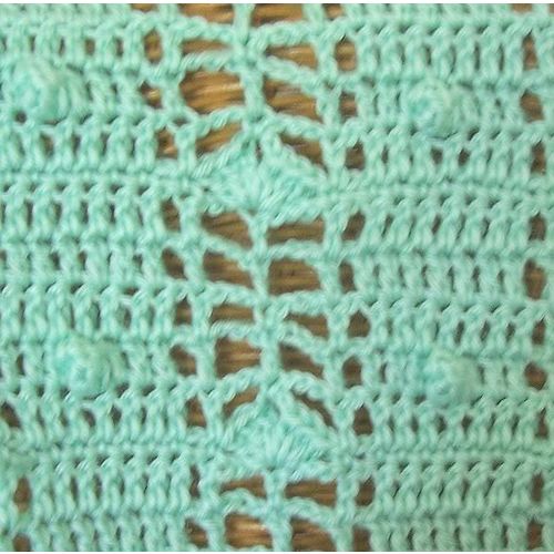 BLANKET #7 comforter lapghan baby crochet super soft sea green 38 inch X 29 inch