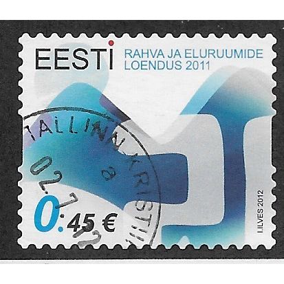EST 2012 €0.45 (S/A) 'POPULATION AND HOUSING CENSUS' FINE USED (EBID63-651)