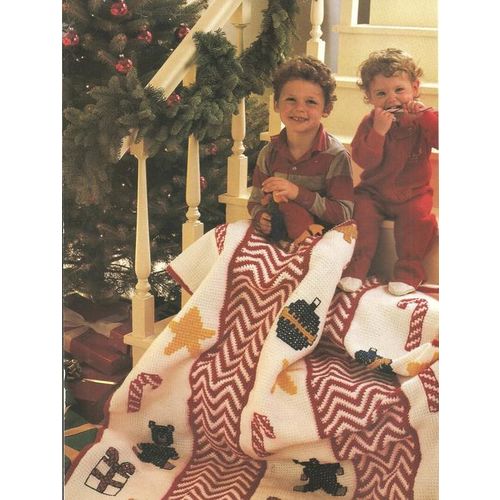 Crochet Afghan Pattern Holiday Afghan