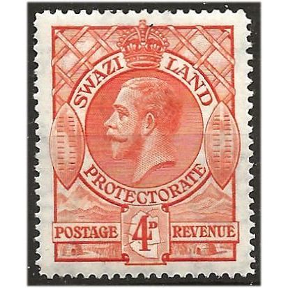 Swaziland 1933 SG15 4d Orange Mounted Mint .. ...