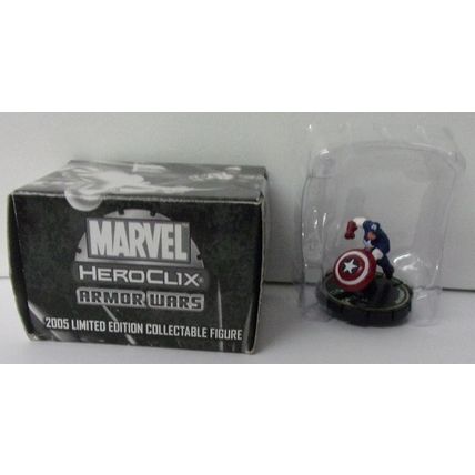 HEROCLIX ' Armor Wars ' Captain America 2005 Limited Edition figure