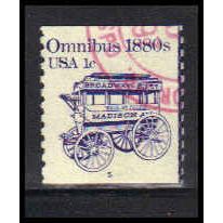 Used 1897 1c Omnibus Fine CNS 5 PA5502