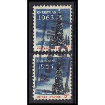 Used 1240 5c Christmas Tree (2) Walkersville, MD. E0548
