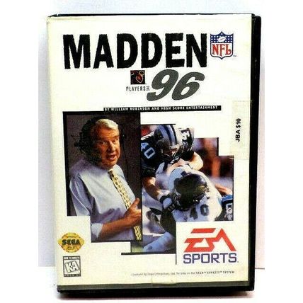 Madden NFL 96 (Sega Genesis, 1995) Complete Tested (J1)