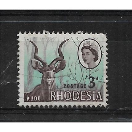 Rhodesia.SG376 3d Greater Kudu.Fine Used.Aug21b