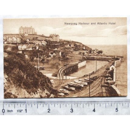 vintage postcard Harbour & Atlantic Hotel, Newquay