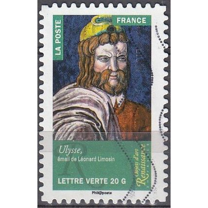 France 2014 Michel 5966 O Cote (????) ?.?? € Léonard Limosin Ulysse émail