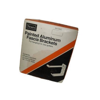 Painted Aluminum Fascia Gutter Brackets 4 In 1 Box New Old Stock