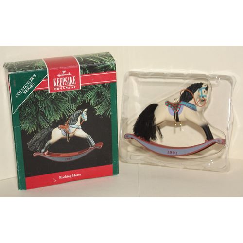 1991 Hallmark Rocking Horse Keepsake Ornament in Box