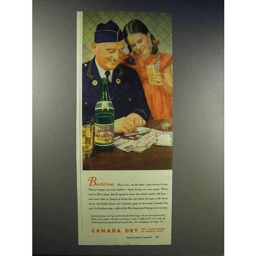 1943 Canada Dry Ginger Ale Soda Ad - Battlefront