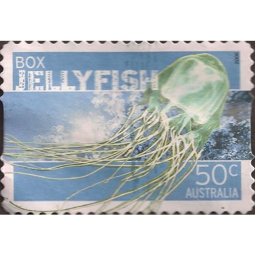 AUSTRALIA, SEA LIFE, Box Jellyfish, 2008 blue, 50c