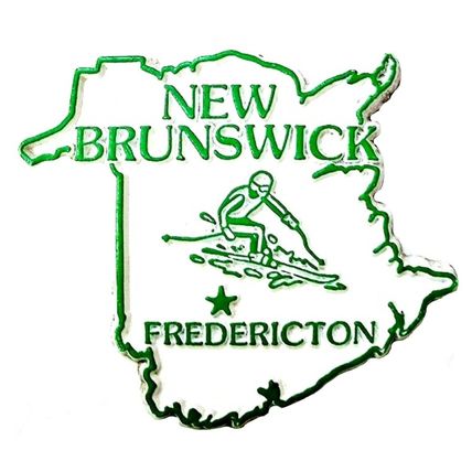 Classic New Brunswick Province Outline Fridge Magnet