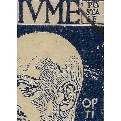 Mi 102: 25 c. deep blue Definitive Stamp: Gabriele d'Annunzio