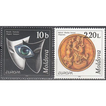 Moldova 1998 Michel 275 - 276 Neuf ** Cote (2008) 4.00 Euro Europa CEPT Fêtes