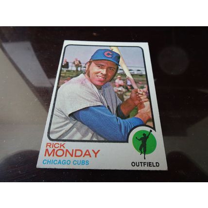 1973 Topps Card # 044 Rick Monday Very Good-Excellent (4) Chicago Cubs
