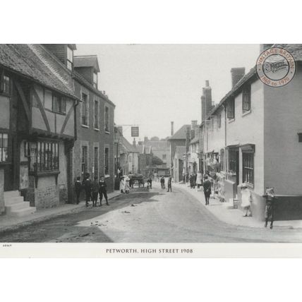 Petworth High Street Sussex in 1908 Photo Postcard